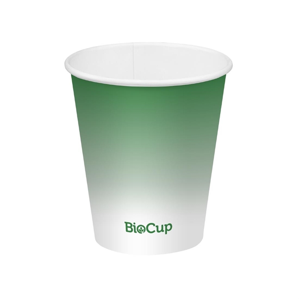 BioPak Cold Paper BioCup Green - 300ml 90mm (Pack 1000) (B2B)