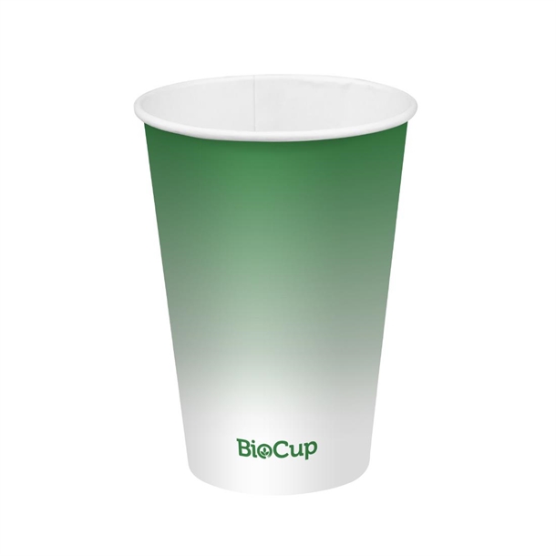 BioPak Cold Paper BioCup Green - 420ml 90mm (Pack 1000)