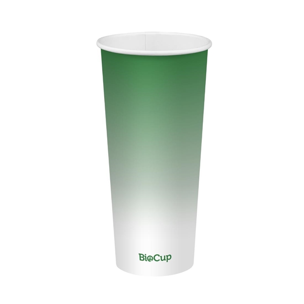 BioPak Cold Paper BioCup Green - 700ml 90mm (Pack 500)
