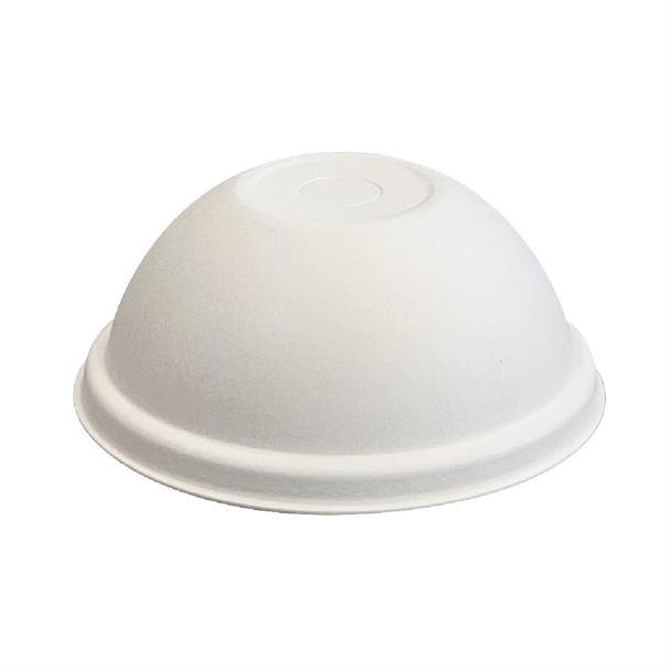 BioPak Cold Paper Sugarcane Dome BioCup Lids - 90mm (Pack 1000)