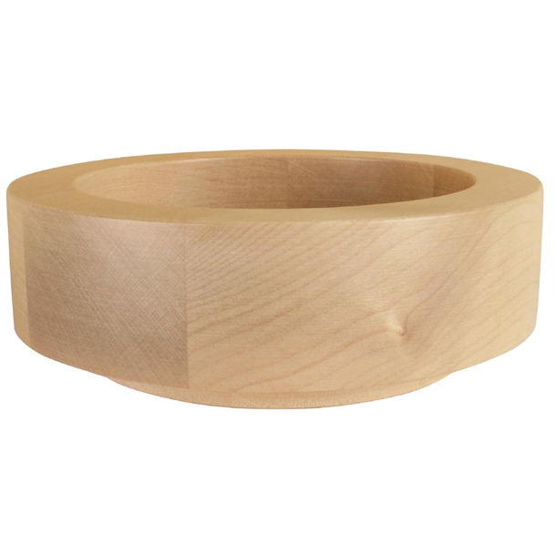 APS Buffet-Bowl Box Round Small Base only Maple Wood