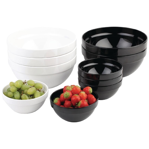 aps-frames-black-2.5ltr-melamine-bowl