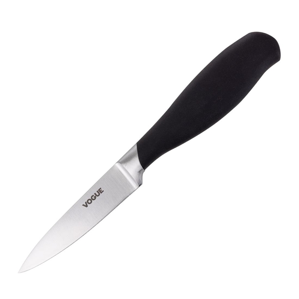 Vogue Soft Grip Paring Knife St/St - 90mm 3 1/2"