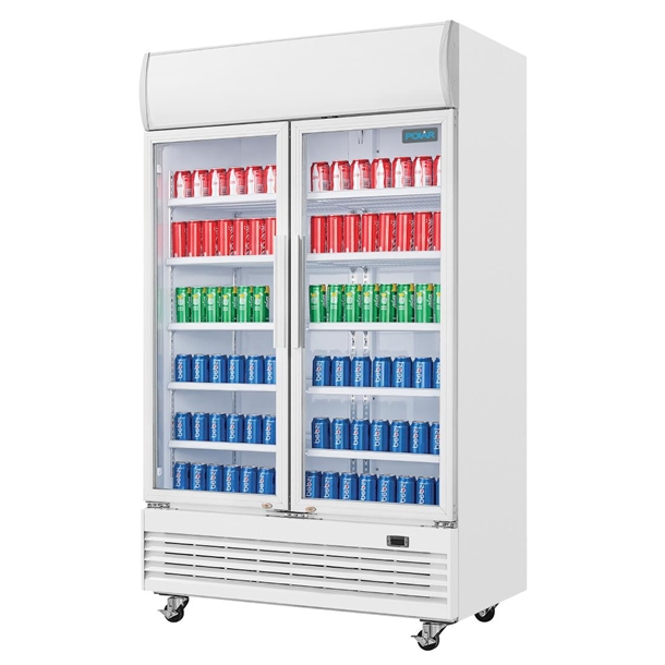Polar G-Series Upright Display Cooler with Light Box 950Ltr