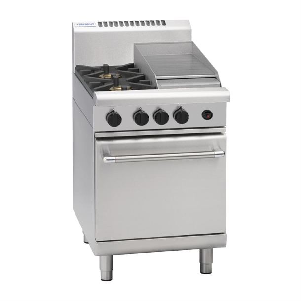 Waldorf 600mm Gas Static Range With 2x Burners & 300mm Griddle - NAT (Direct)