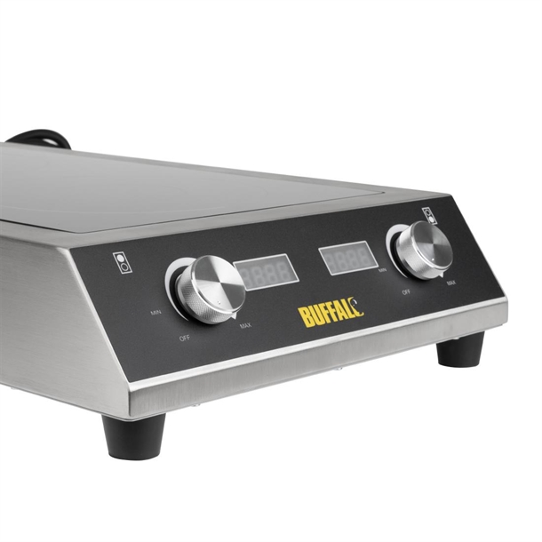 Buffalo Heavy Duty Double Induction Hob 7kW - GF239 - Nisbets