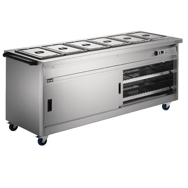 Lincat Panther Mobile Hot Cupboard with Bain Marie Top PassThrough Model(B2B)