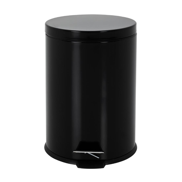 Bolero Treteimer schwarz Edelstahl 20L