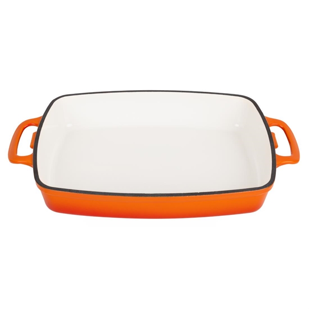 Vogue Rectangular Dish Orange - 55x390x235mm 2 3/4Ltr 94 1/2fl oz