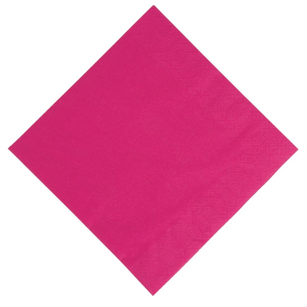 Duni Dinner Napkin - 40x40cm 3ply Fuschia (Pack 1000)