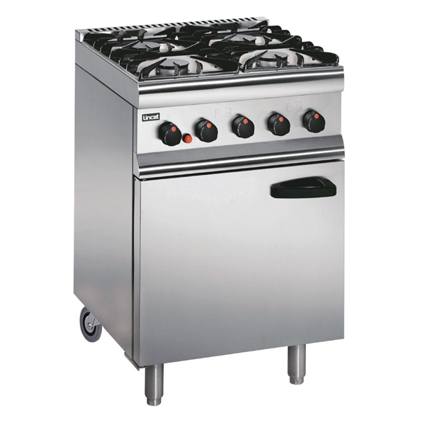 lincat-silverlink-600-4-burner-natural-gas-oven-with-rear-castors