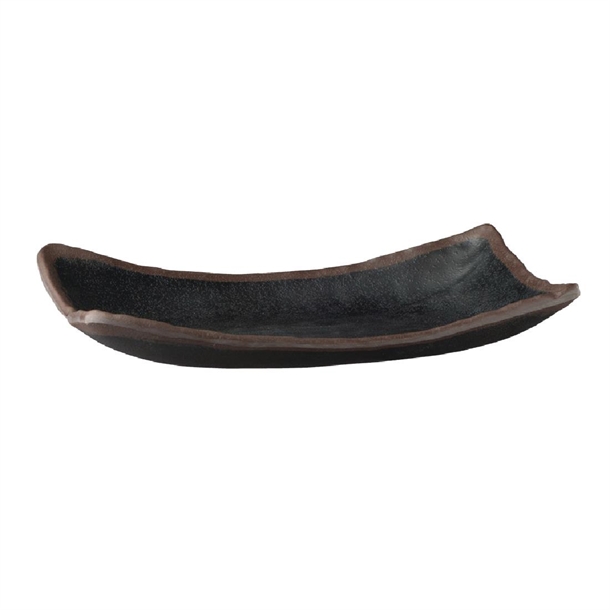 aps-marone-melamine-platter-black-265x-165mm