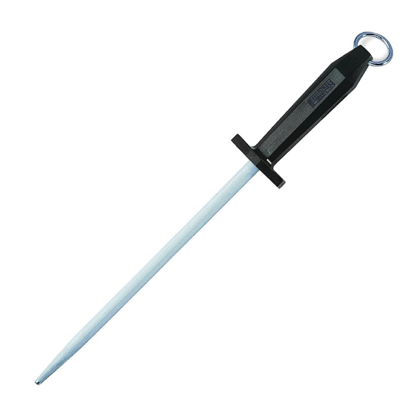 F. DICK Slijpstaal 35 Cm - Ergonomisch Handvat, Hardheid >65° HRC, Professioneel Messenslijpen