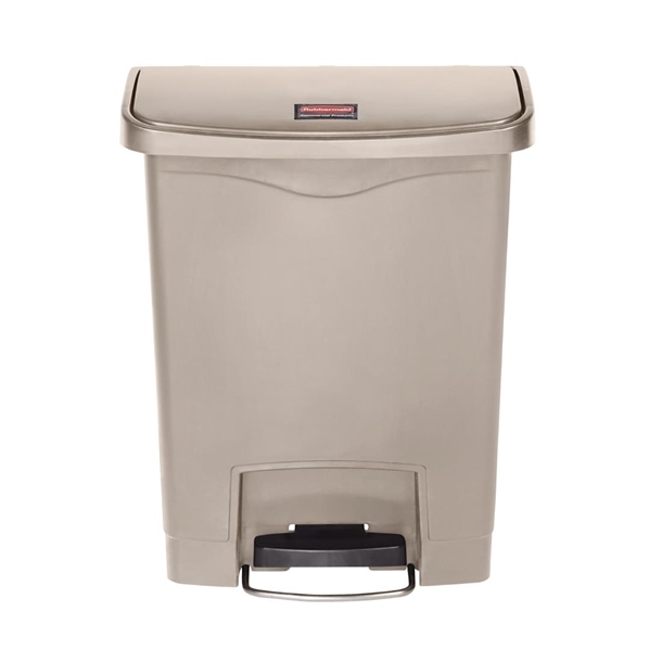 Rubbermaid Slim Jim Front Step-On Pedaleimer beige 30L