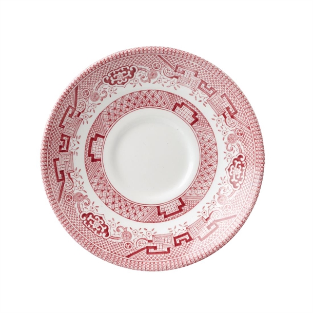 Vintage Prints Cranberry Willow Georgian Saucer - 141mm 5 1/2" (Box 12)(Direct)