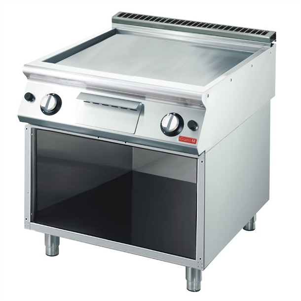 Gastro M 700 gas griddle 70/80 FTGS-FR smooth chromed plate