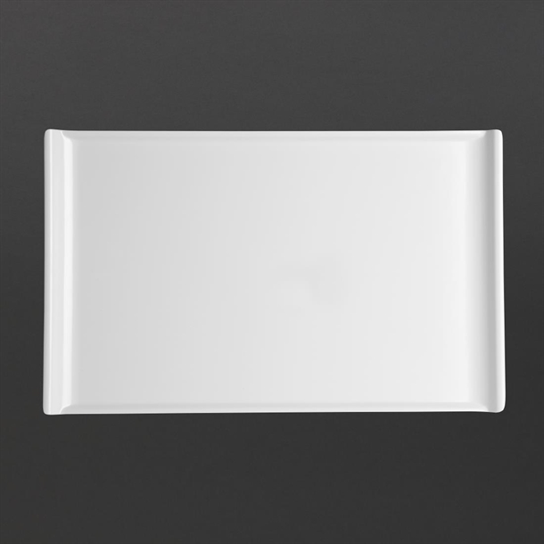 Olympia Kristallon Melamine Platter White - 530x330x25mm 20 9/10x 13x 1"