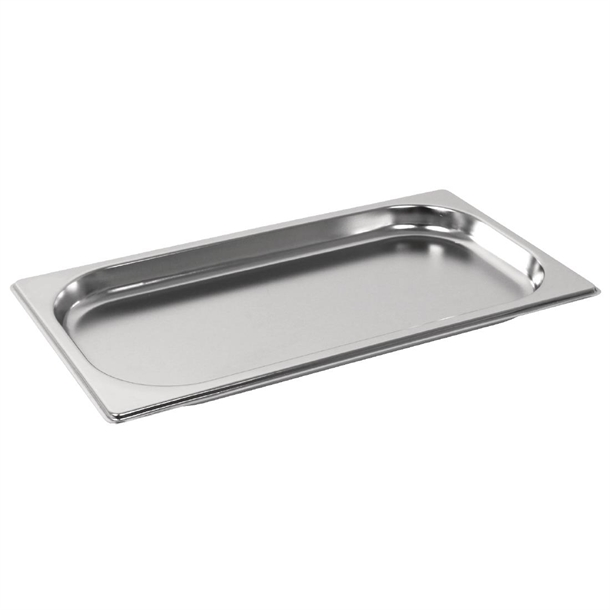 Vogue Edelstahl Gastronormbehälter 1/3 GN 20mm Tiefe