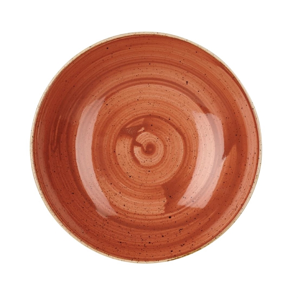Churchill Stonecast Coupe Bowl Spiced Orange - 182mm 7 1/4" (Box 12)