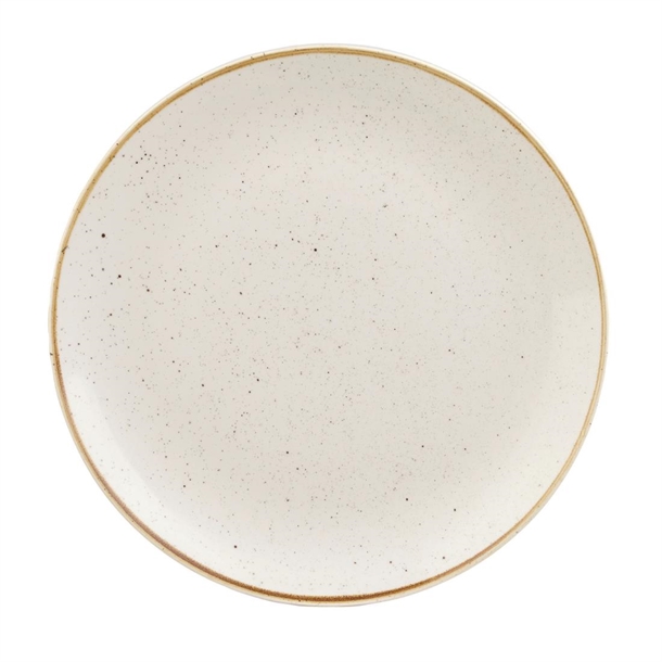 Churchill Stonecast Barley Coupe Plate White - 288mm 11 1/4" (Box 12) (B2B)