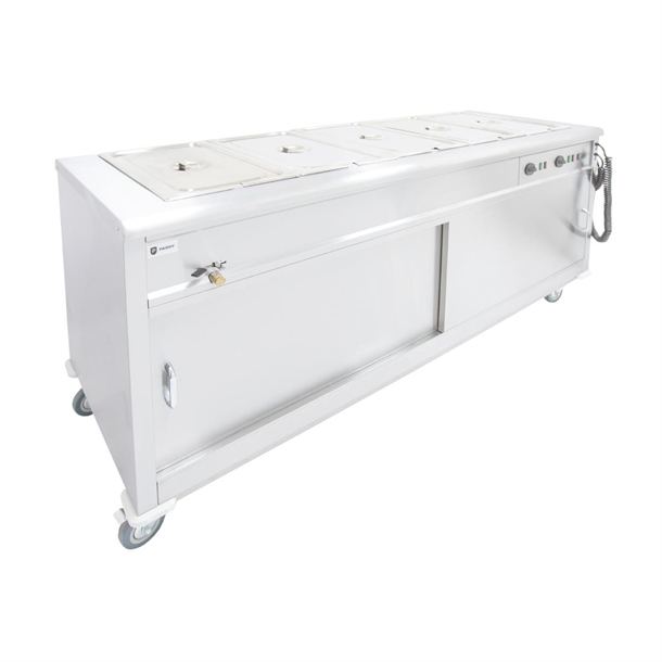 Parry Mobile Servery Wet/Dry Bain Marie Top 420 Plates 5kW (Direct)