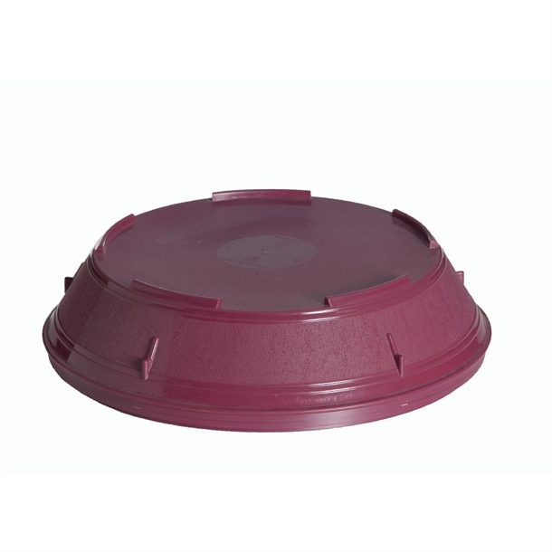 KH Healthcare Plate Cover Insulated PP Burgandy (#1) (Box 6)