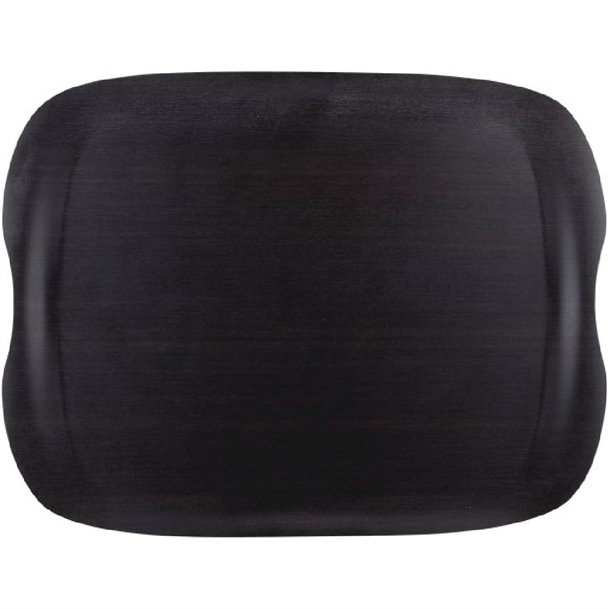 Grand plateau bois foncé écologique Roltex