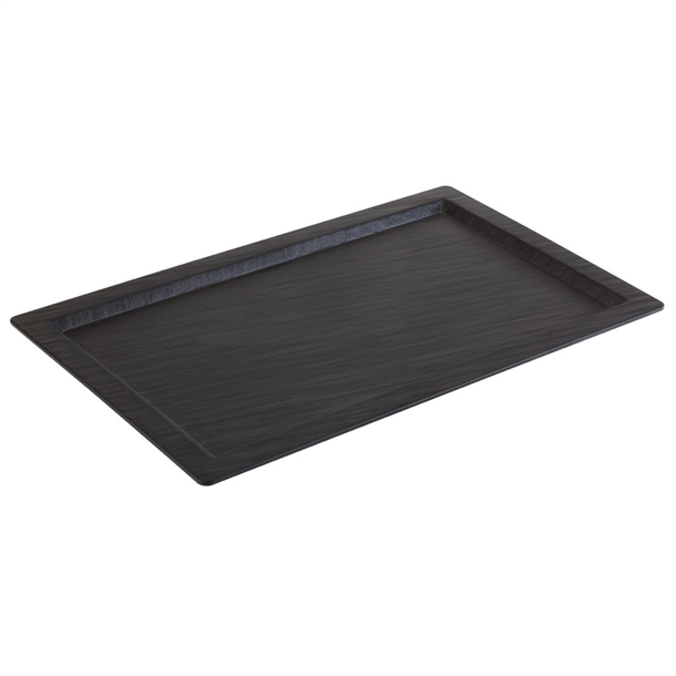 aps-slate-effect-melamine-tray-with-rim-1-1gn