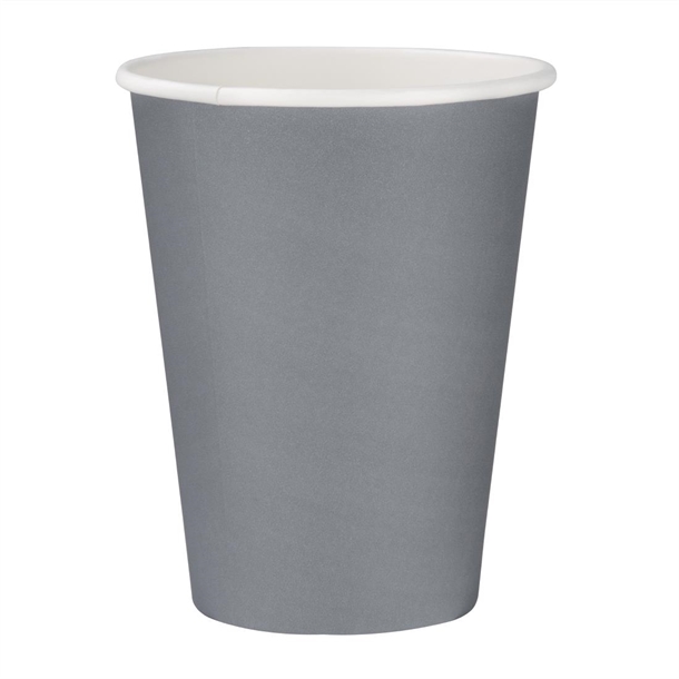 Fiesta Recyclable Hot Cup Single Wall Charcoal 340ml (Box 1000)