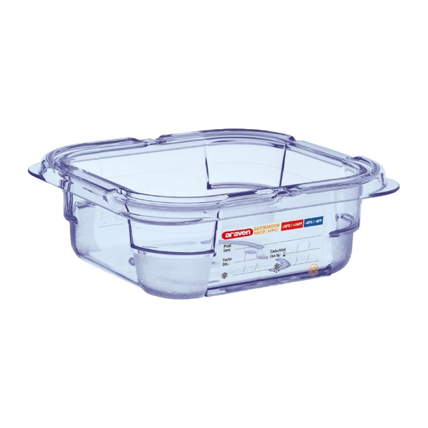 Araven ABS (BPA Free) Blue Container - GN 1/6 65mm