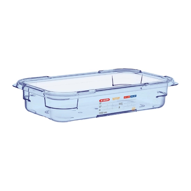 Araven ABS (BPA Free) Blue Container - GN 1/3 65mm