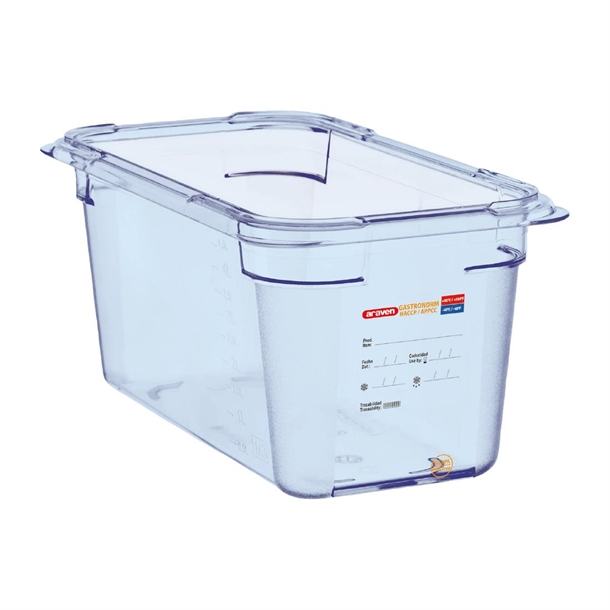 Araven ABS (BPA Free) Blue Container - GN 1/3 150mm