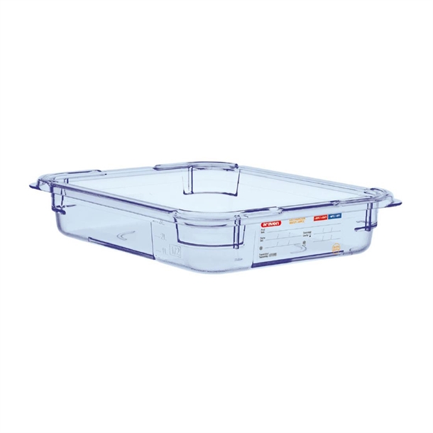 Araven ABS (BPA Free) Blue Container - GN 1/2 65mm