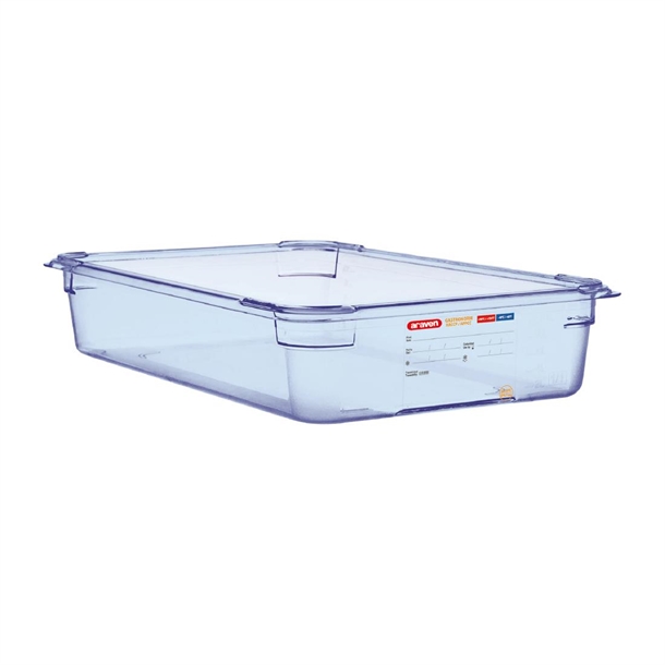 Araven ABS (BPA Free) Blue Container - GN 1/1 100mm