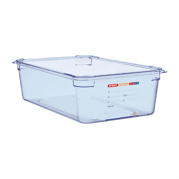Araven ABS (BPA Free) Blue Container - GN 1/1 150mm