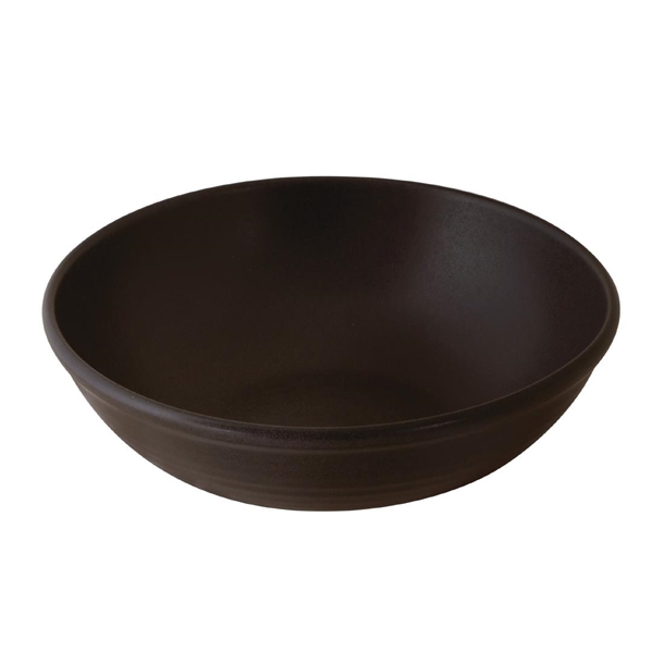 Zuma Round Bowl Charcoal - 195mm (Box 3)