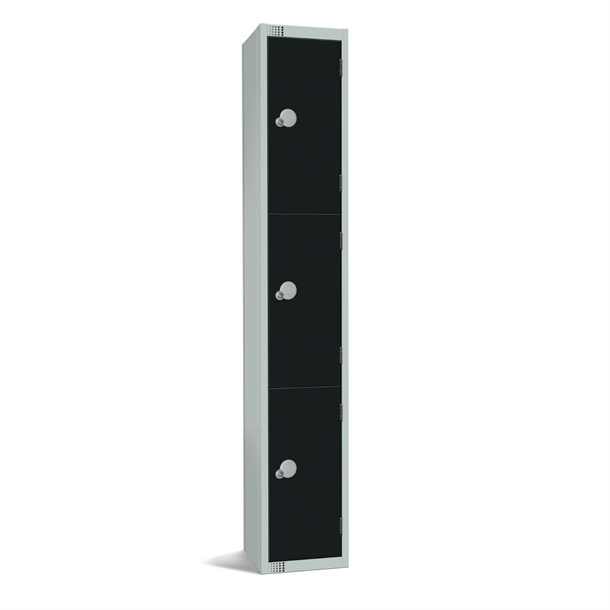 elite-three-door-electronic-combination-locker-black