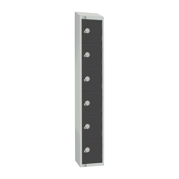 elite-six-door-padlock-locker-with-sloping-top-graphite-grey