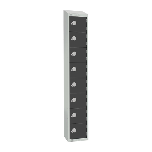 elite-eight-door-electronic-combination-locker-with-sloping-top-graphite-grey