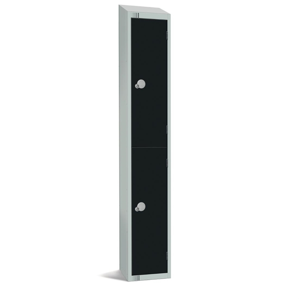 elite-double-door-electronic-combination-locker-with-sloping-top-black
