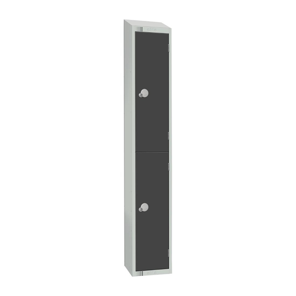 elite-double-door-electronic-combination-locker-with-sloping-top-graphite-grey