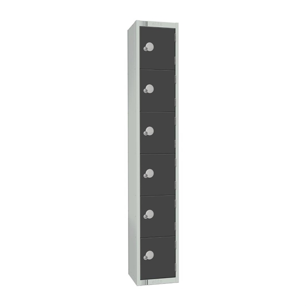 elite-six-door-electronic-combination-locker-graphite-grey