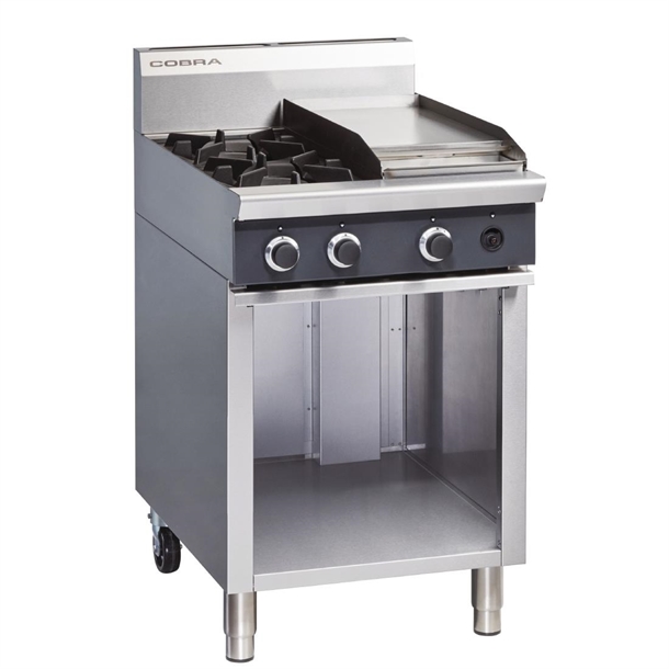 Cobra 600mm Cooktop 2X Burners & 300mm Griddle On Cabinet Base - LPG(Direct)