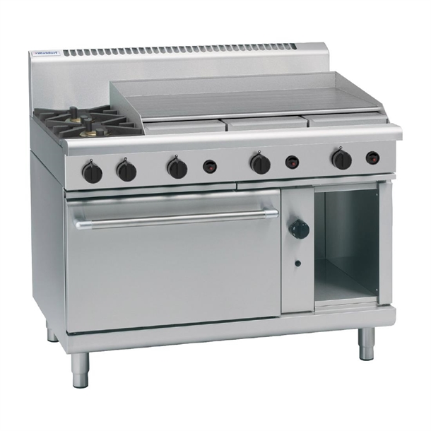 Waldorf By Moffat 1200mm Gas Static Oven Range 2x Burners & 900mm Griddle - LPG