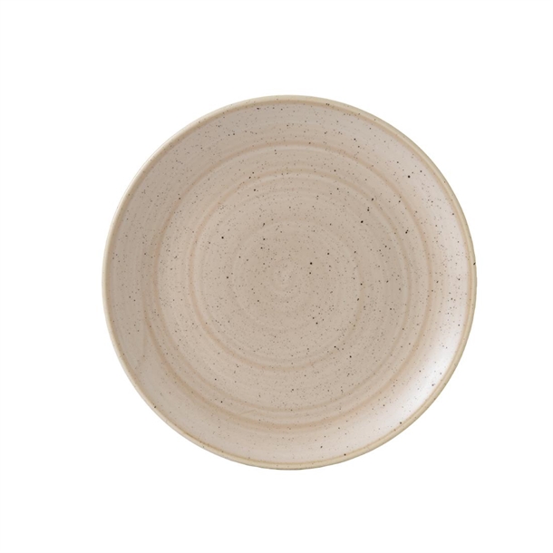 Churchill Stonecast Nutmeg Cream Evolve Coupe Plate 10.25" Box 12