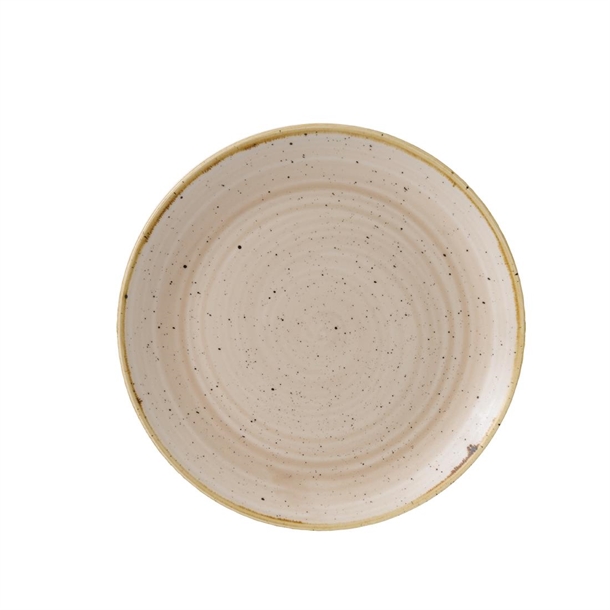 Churchill Stonecast Coupe-Teller, Muskatcreme, 217 mm, (12 Stück)