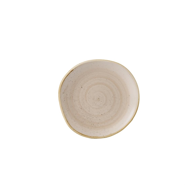 churchill -stonecast-round-plate-nutmeg-cream-186mm