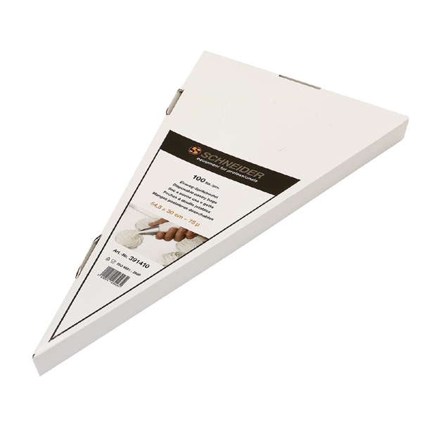 Poches à douilles jetables Schneider blanches 545mm (lot de 100)