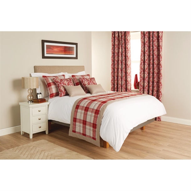 Luxury Chatsworth Runner Border Claret - 63x225cm
