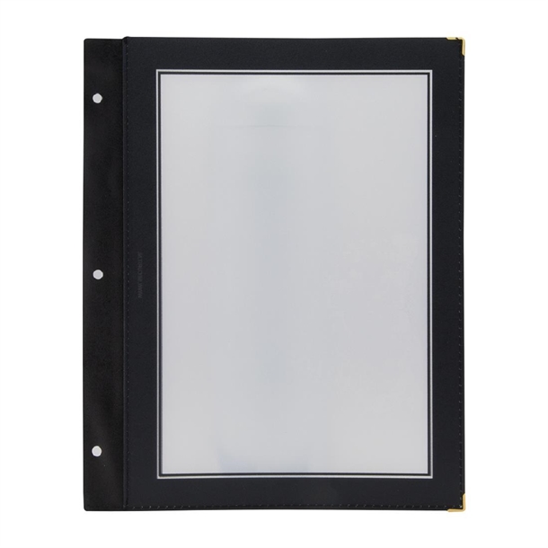 Securit A4 set extra insteekhoezen zwart (Box 5)